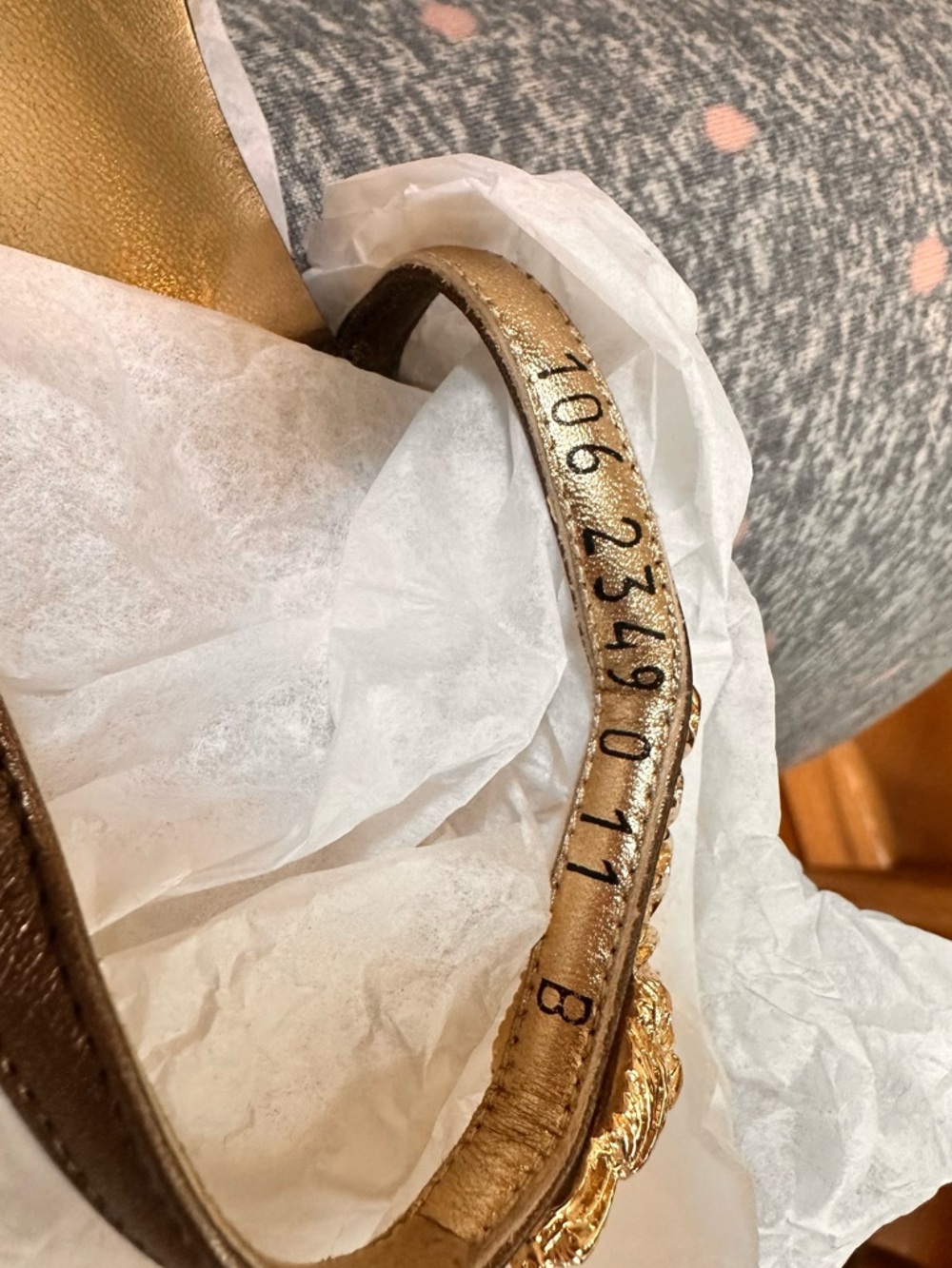 Gucci Leather Mid-Heel Slide Sandals, 3” heel, 11B, Made In Italy, Original Box - Picture 10 of 16